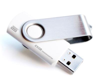 9404144 Goodram  Goodram Twister USB minne med logo Hvit 16GB
